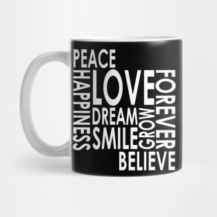 Peace Love Happiness Mug